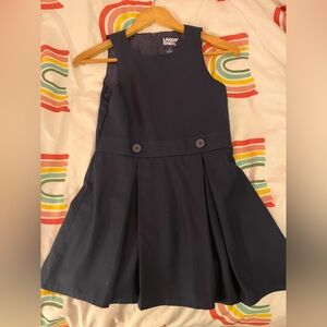 Navy Lands End School Uniform Jumper, Size 7